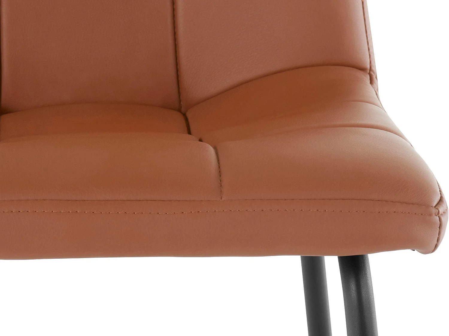 Merle | Set van 2 barkrukken in PU cognac