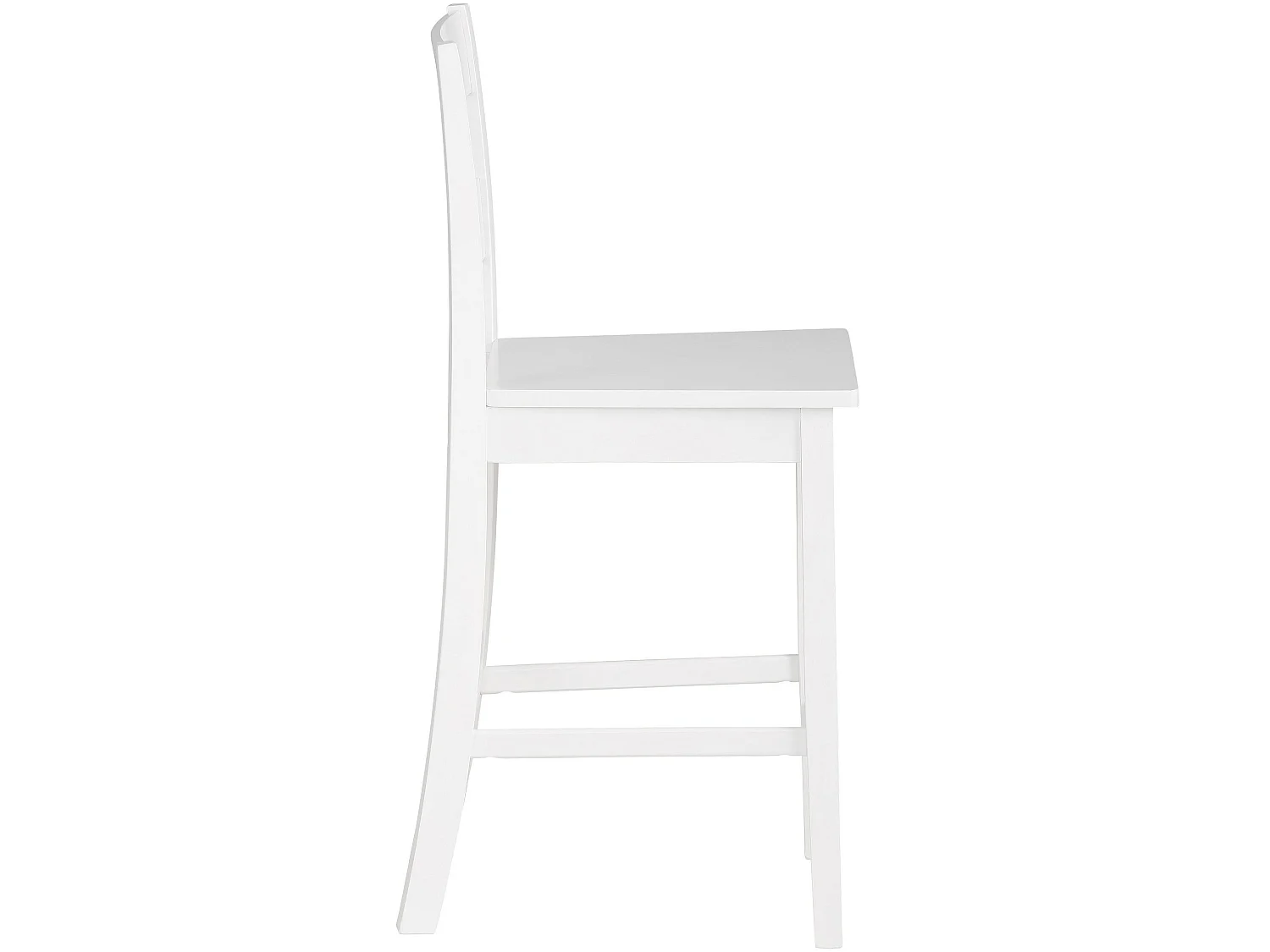 Set di 2 sgabelli in MDF bianco