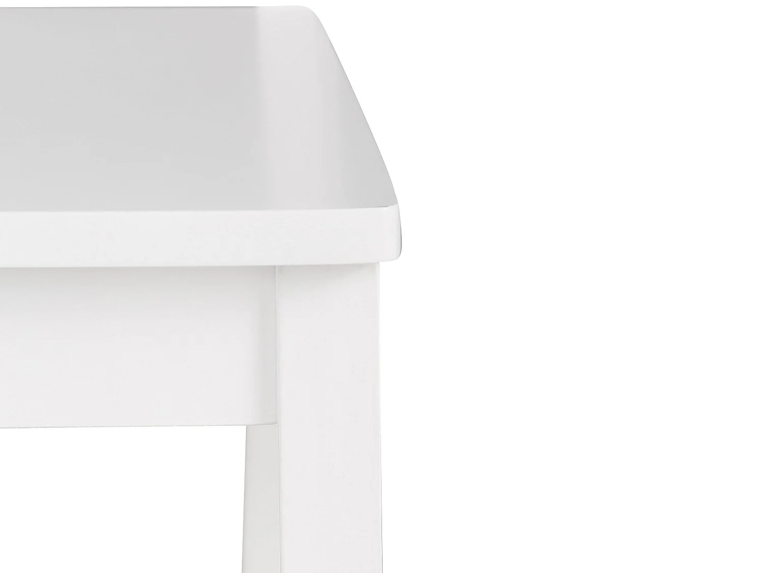 Set di 2 sgabelli in MDF bianco