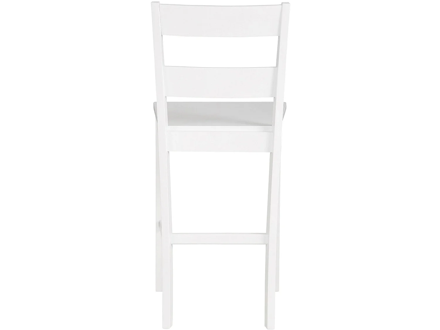 Set di 2 sgabelli in MDF bianco