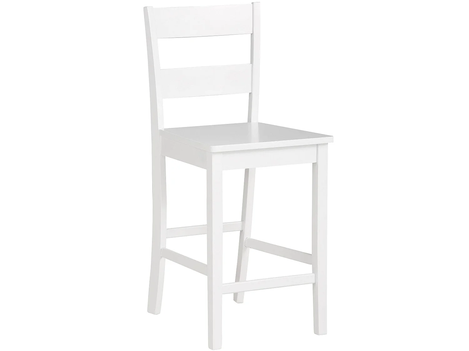 Set di 2 sgabelli in MDF bianco