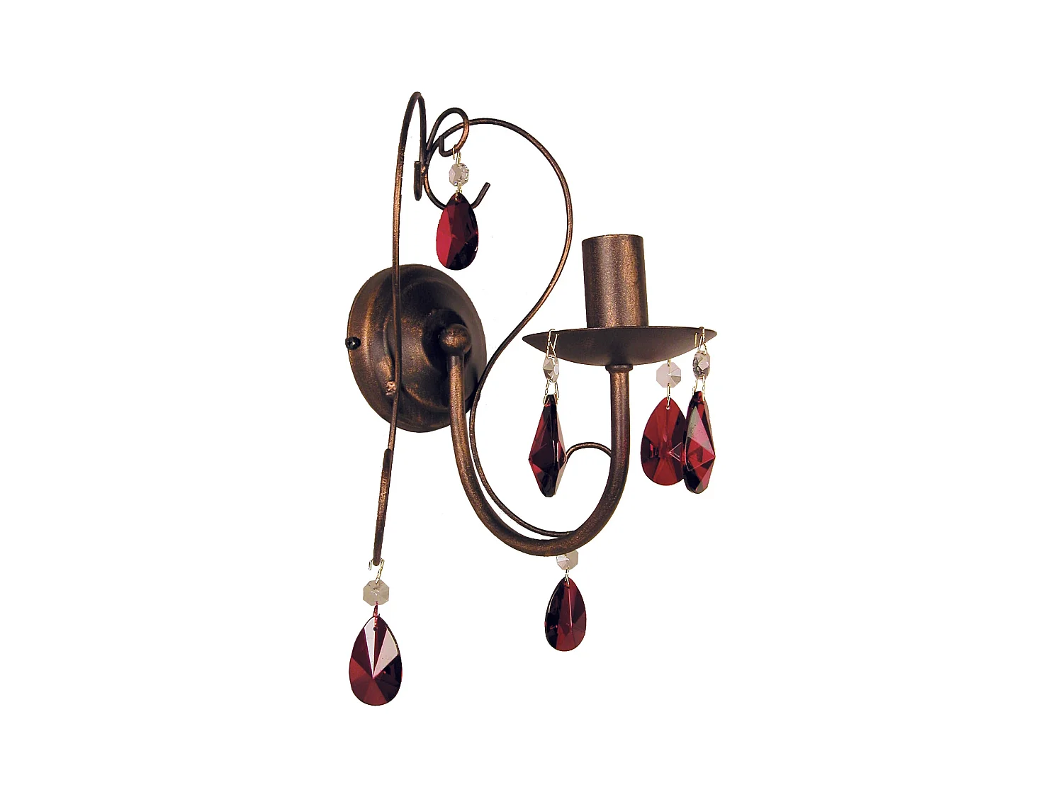 Applique TOSEL ,métal,Marron,H9xD25xP25cm