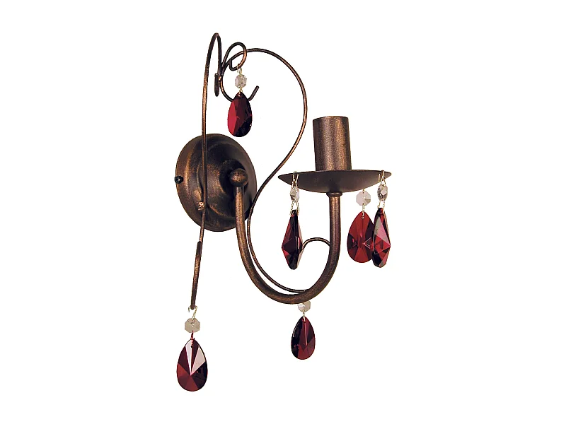 Applique TOSEL ,métal,Marron,H9xD25xP25cm