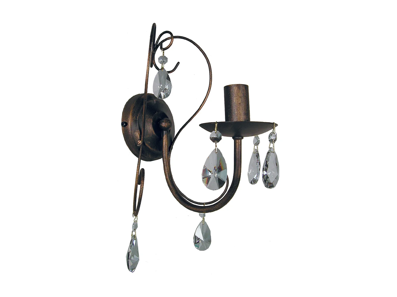 Candeeiro de Pé TOSEL SKIEUR tecido ÁRVORE castanho D40 x  H165  cm