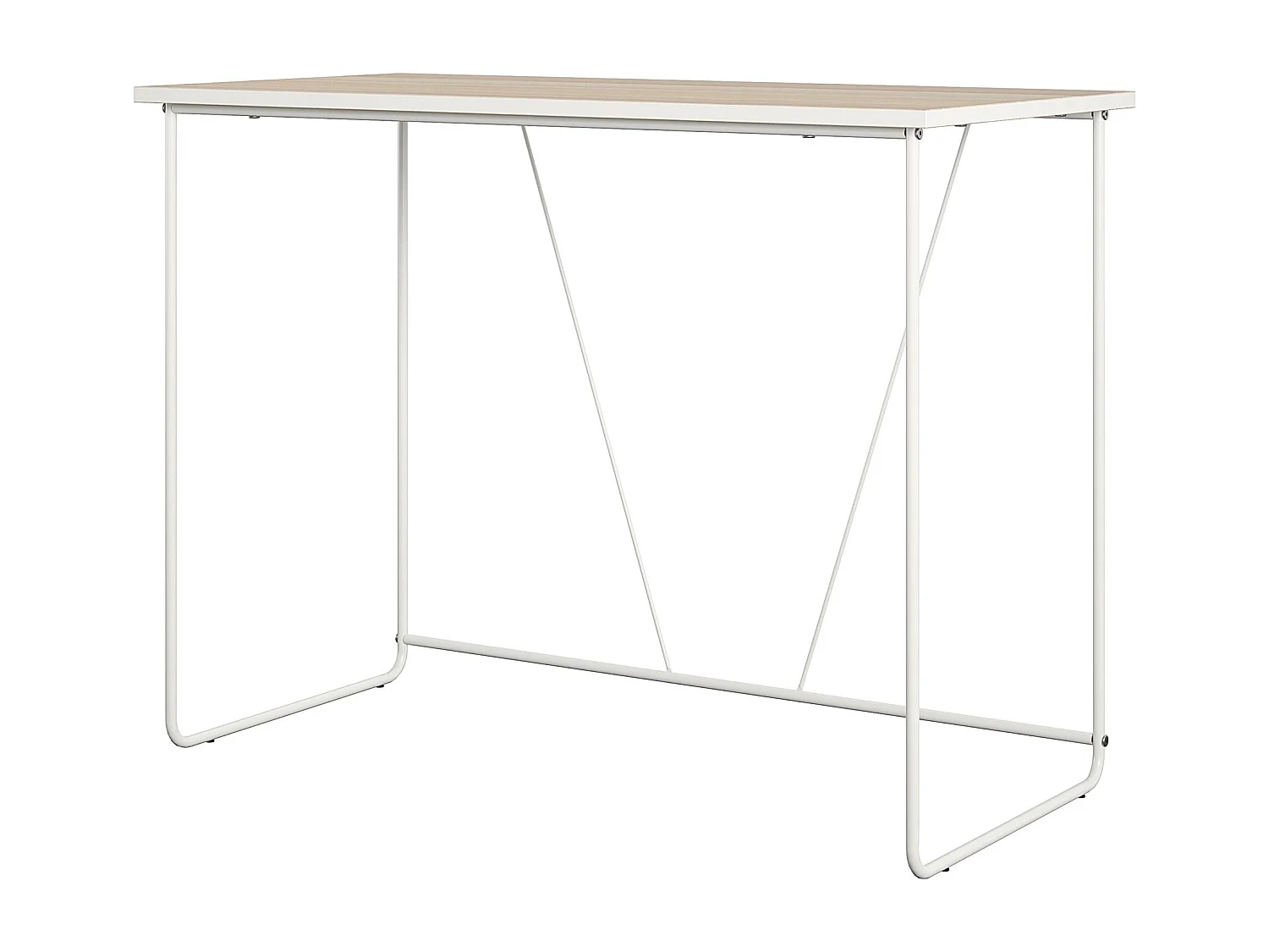 Dante | Bureau d'ordinateur en effet bois nature et structure