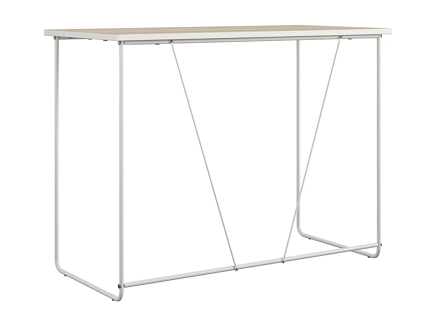 Dante | Bureau d'ordinateur en effet bois nature et structure