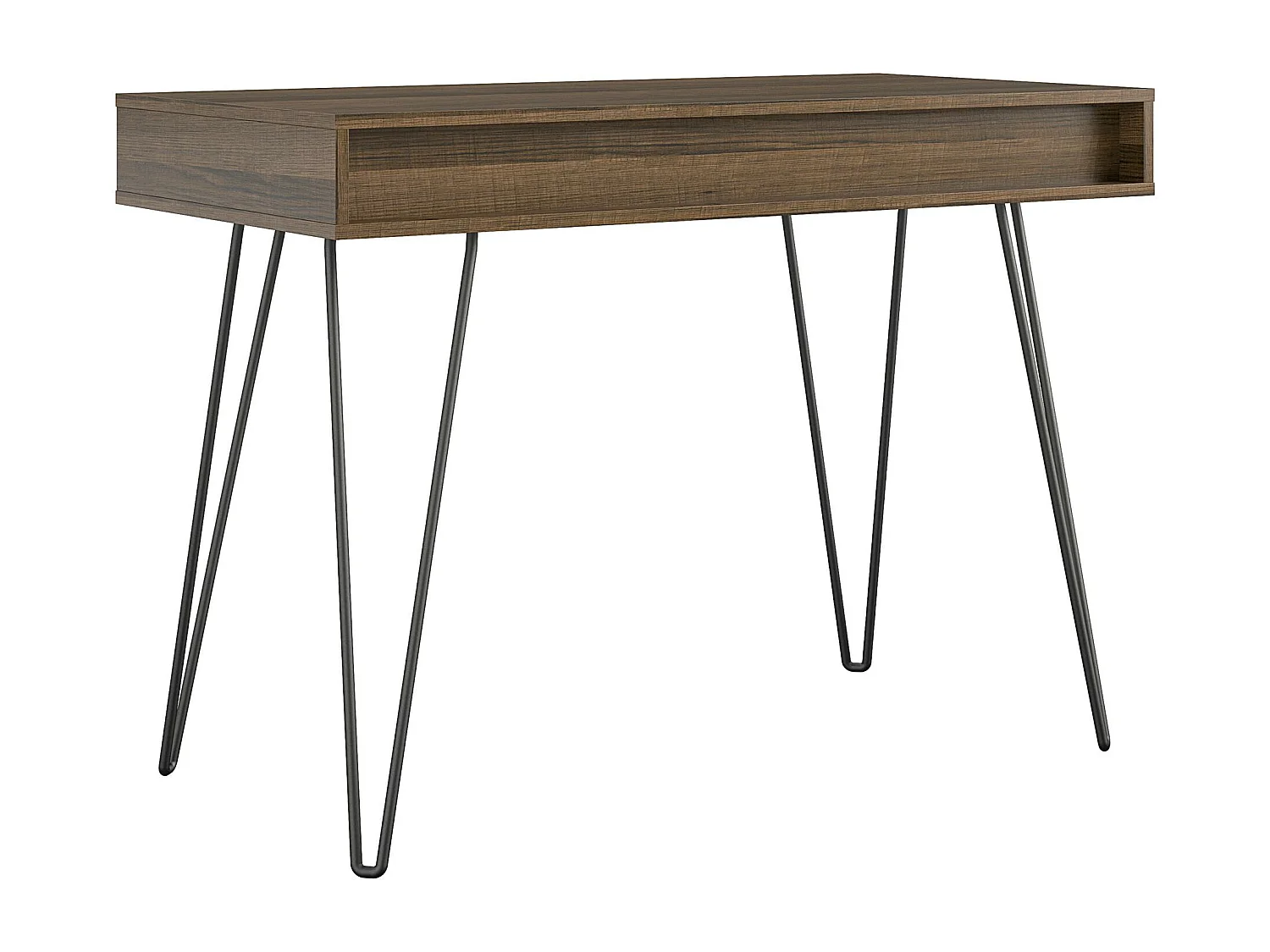 Concord | Bureau avec 1 tiroir en aspect chêne brun