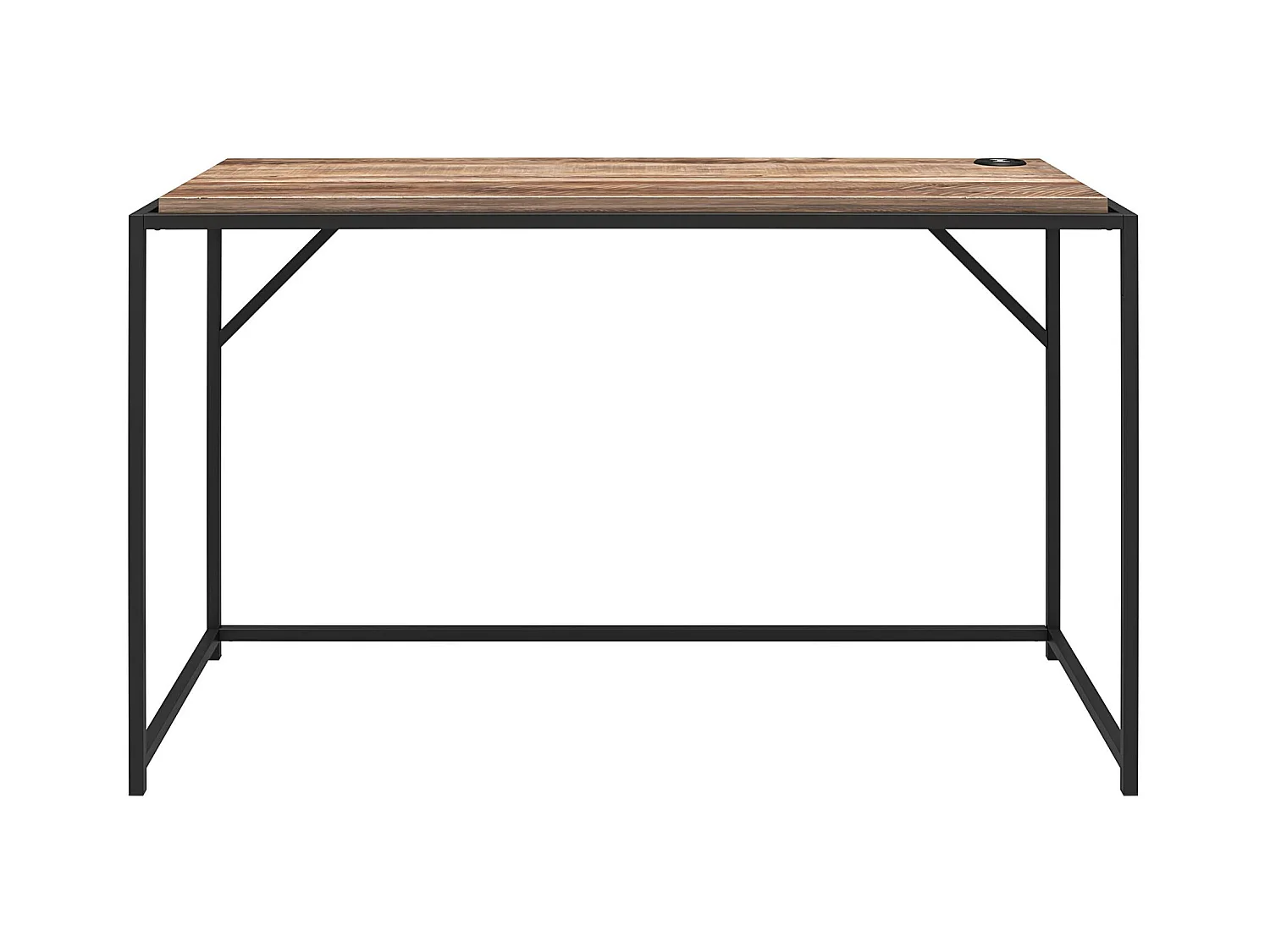 Quincy | Bureau en effet chêne et structure en métal