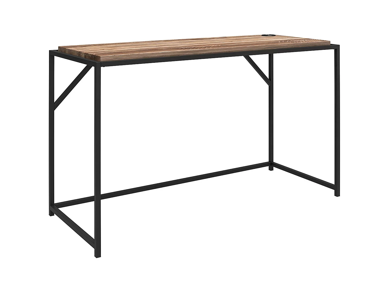 Quincy | Bureau en effet chêne et structure en métal