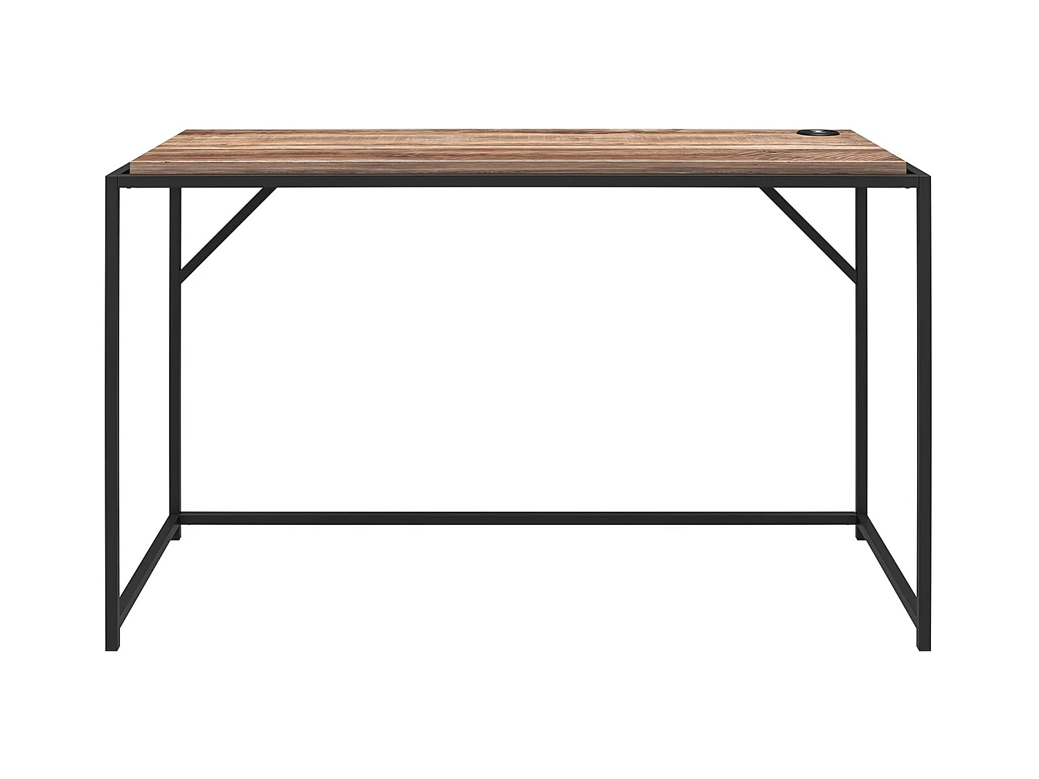 Quincy | Bureau en effet chêne et structure en métal