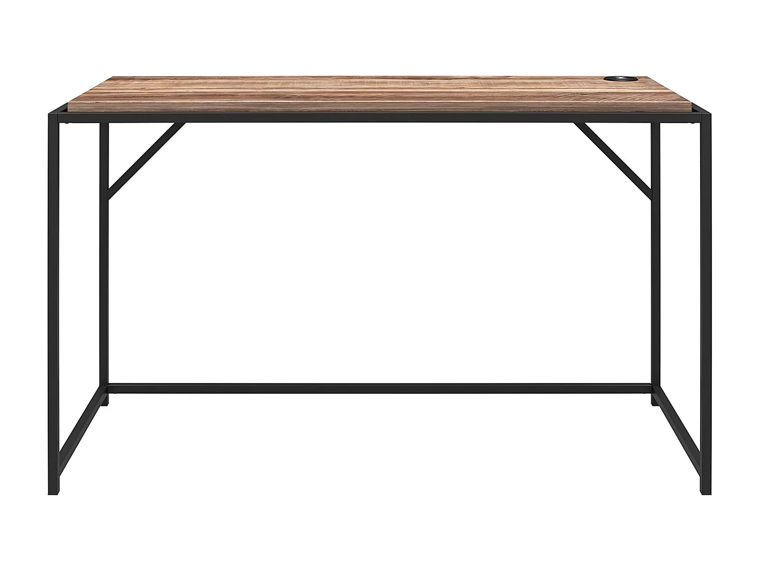 Quincy | Bureau en effet chêne et structure en métal