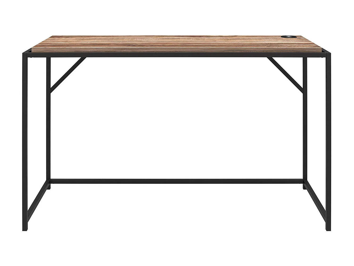 Quincy | Bureau en effet chêne et structure en métal