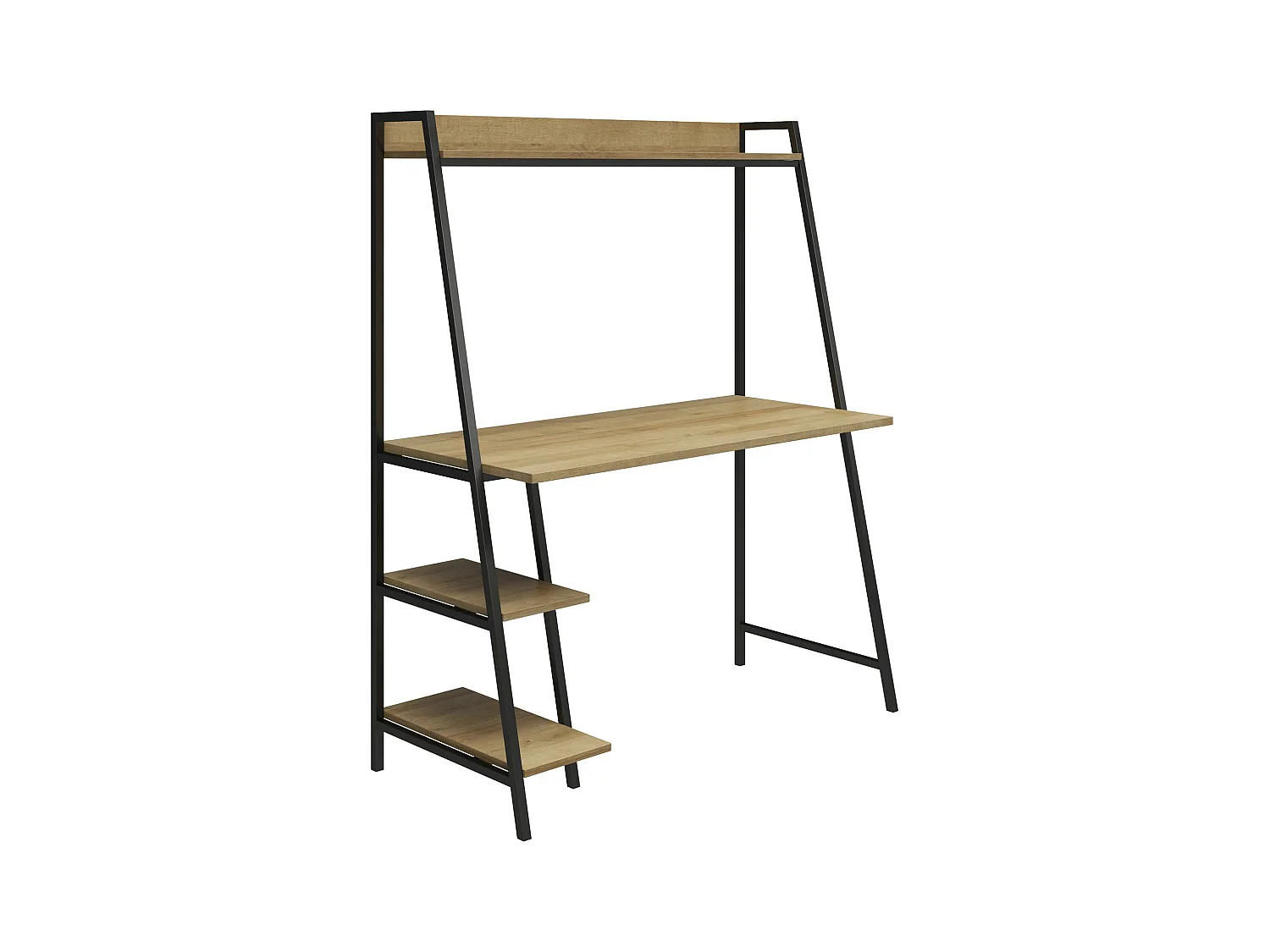 Bushwick | Bureau avec échelles en effet bois et structure en métal