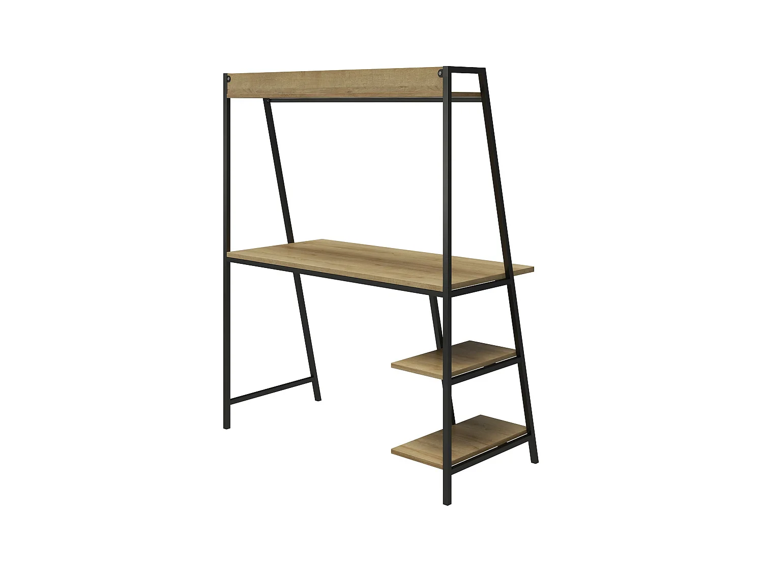 Bushwick | Bureau avec échelles en effet bois et structure en métal