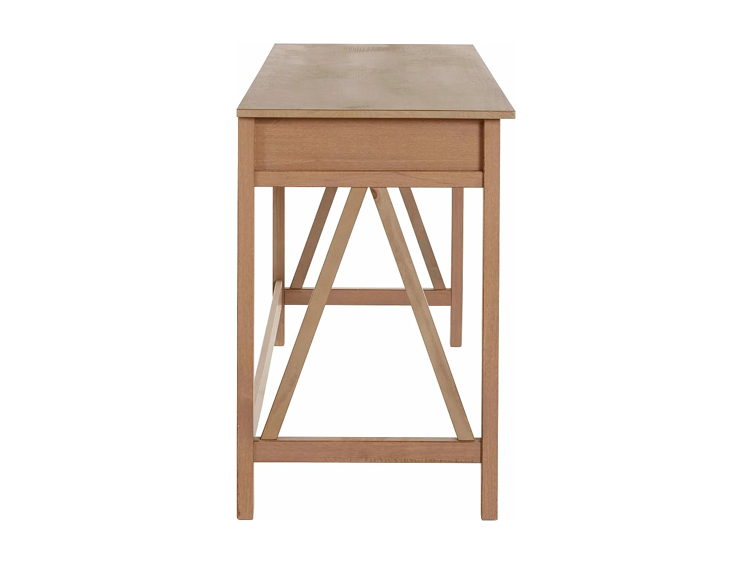 Escritorio con 1 cajón en pino gris