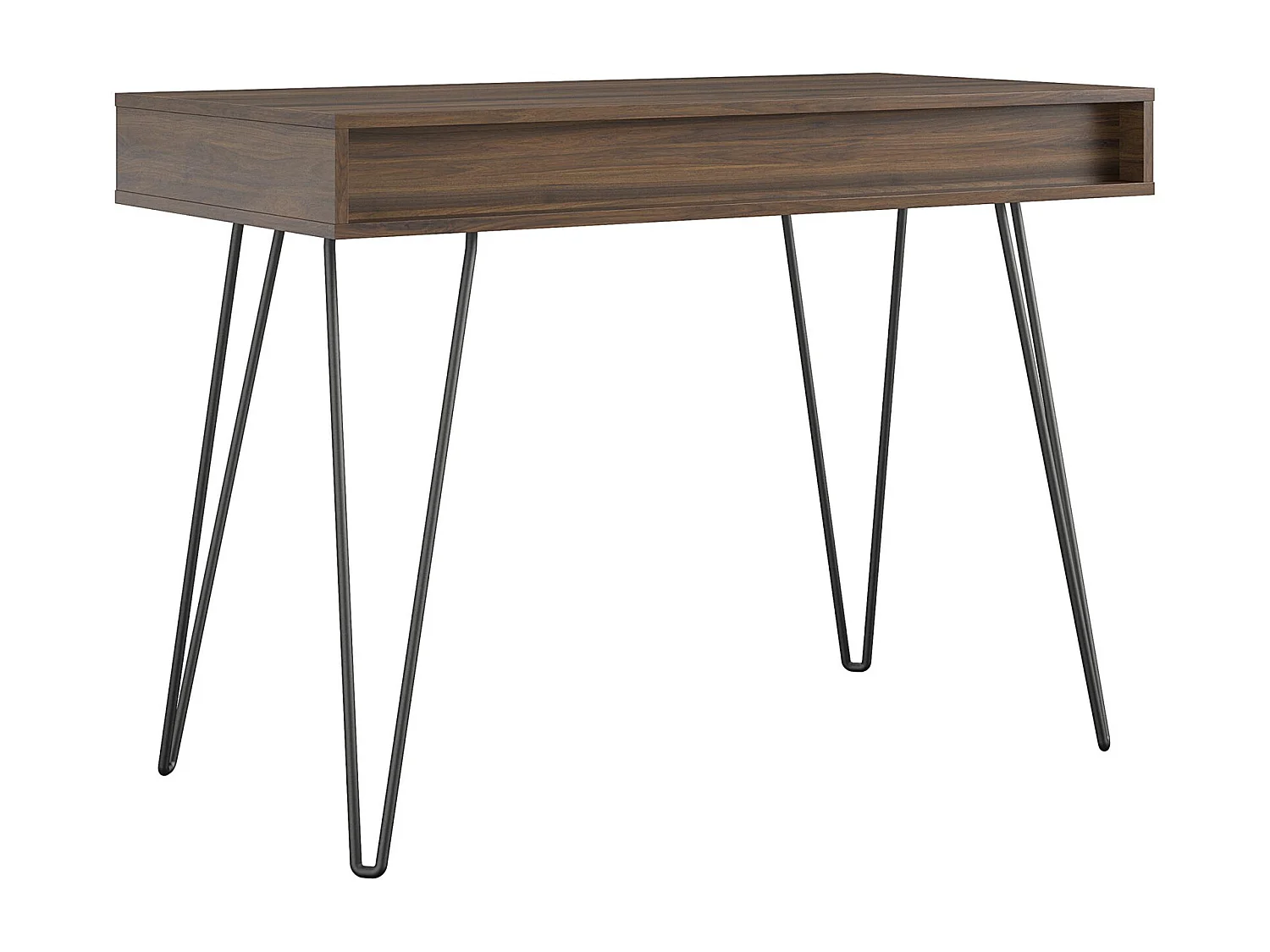 Concord | Bureau avec 1 tiroir en effet noyer