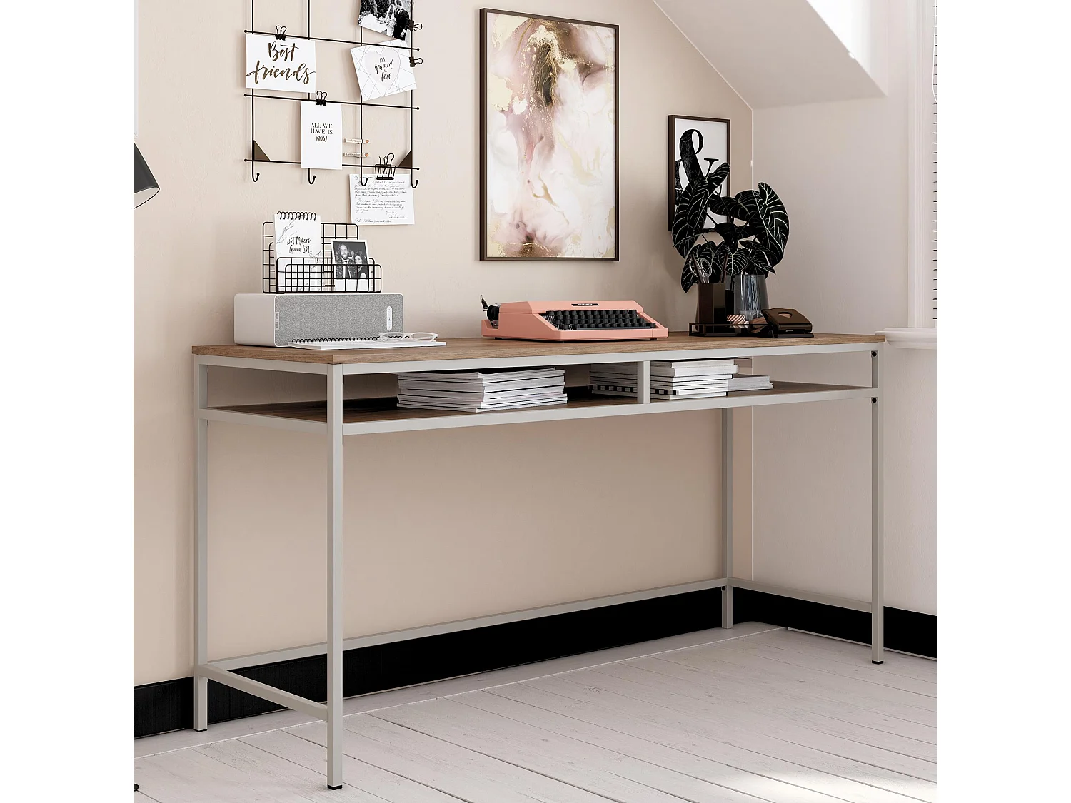 Schreibtische Schreibtische mit 1 Tür wd Computer Taupe