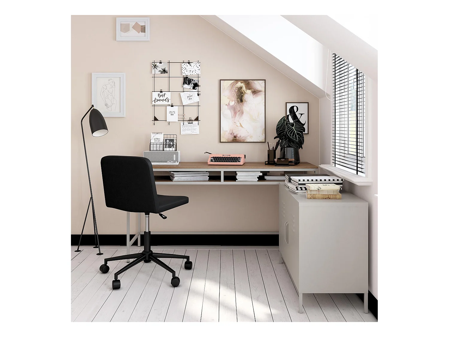 Escritorios escritorios con computadora 1 puerta wd taupe