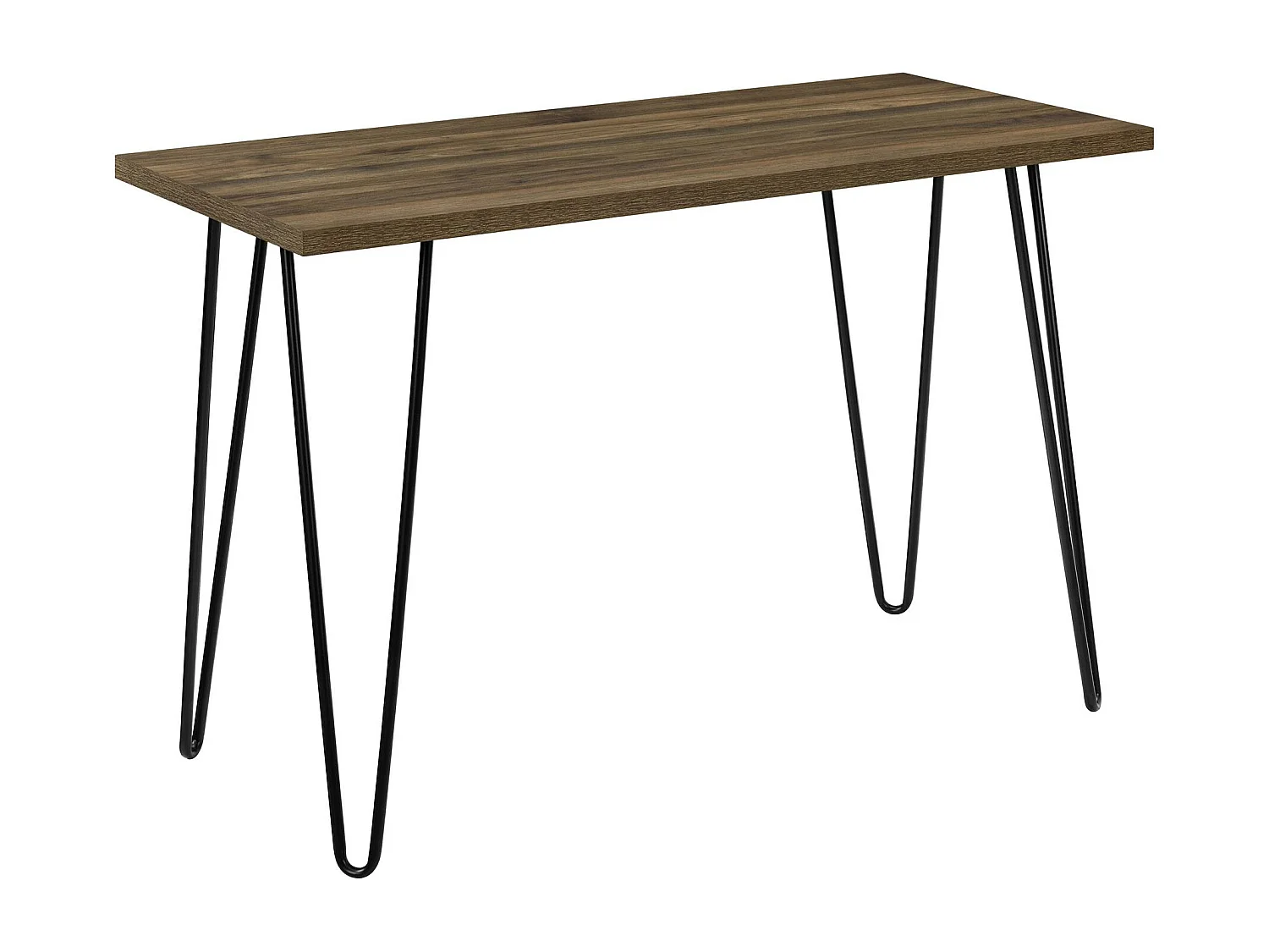 Haven | Secretária de computador com prateleira de efeito carvalho cinzento