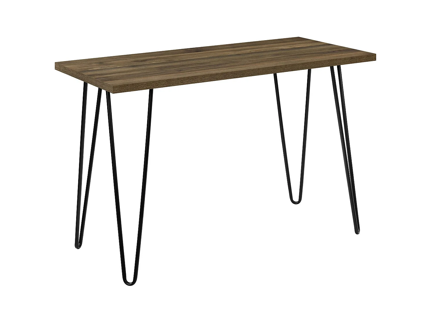Owen | Bureau d'ordinateur en aspect noyer brun