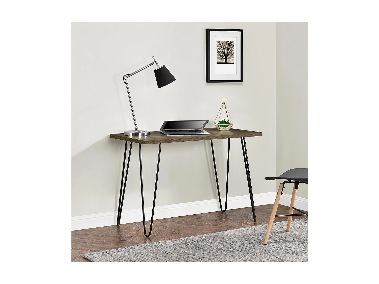 Owen | Computertisch in Walnussoptik Braun