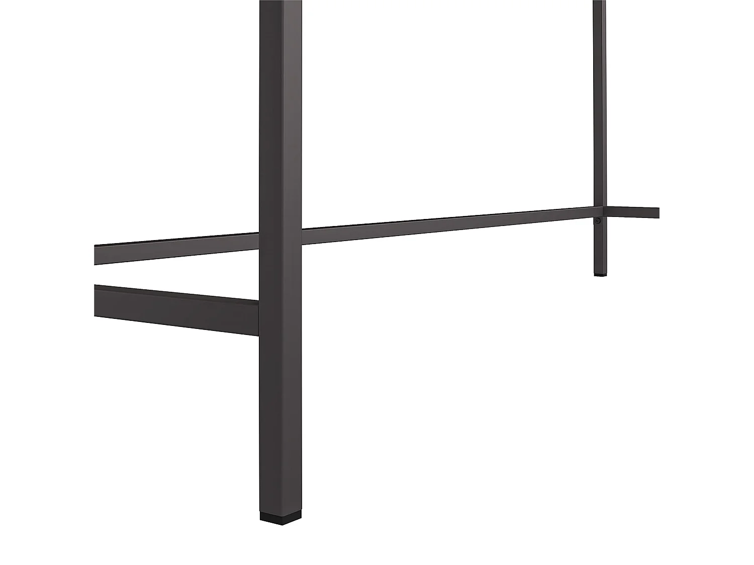 Bradford | Bureau en effet chêne avec cadre en métal gris