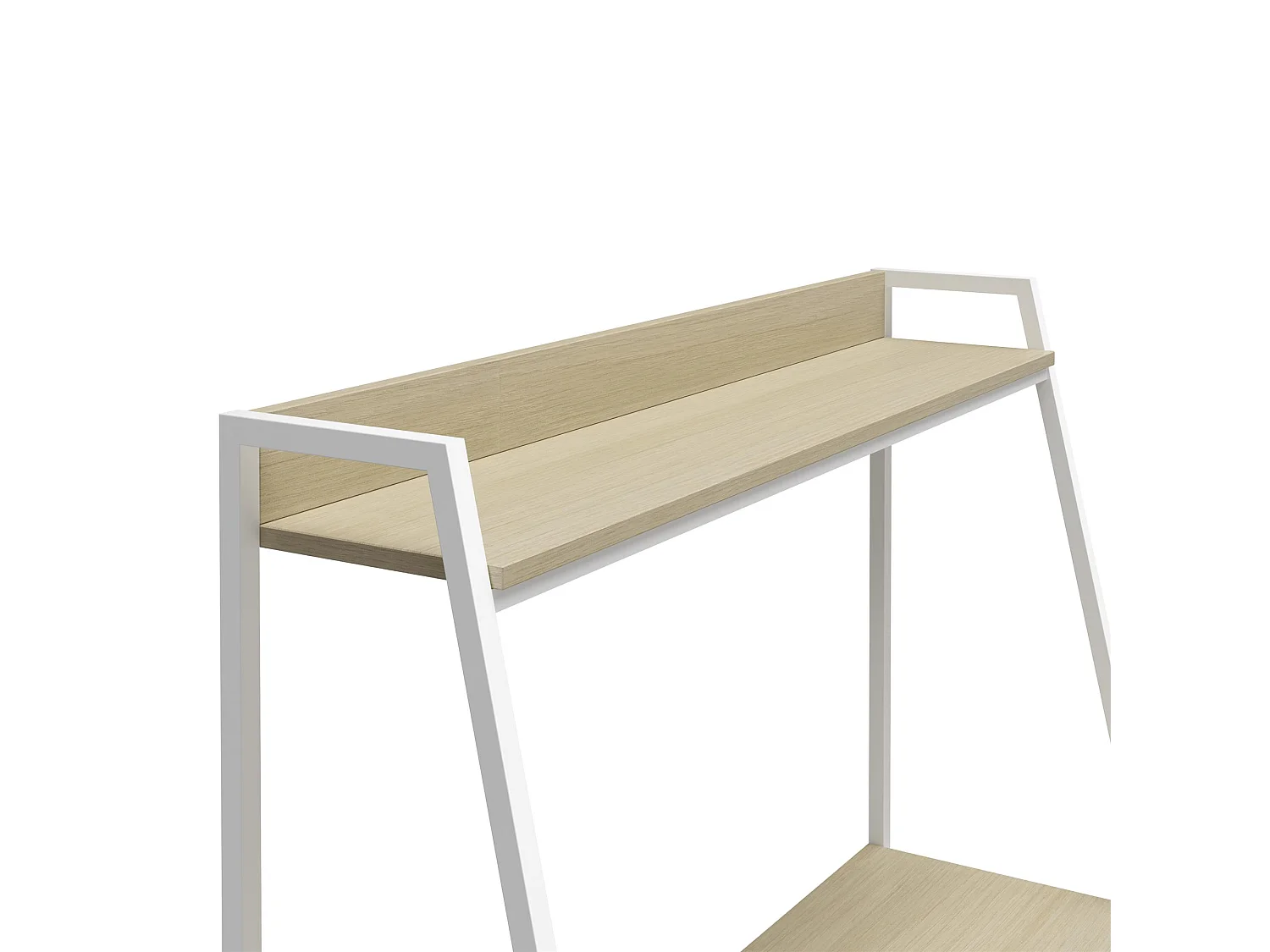 Bushwick | Bureau avec échelles en effet chêne clair et structure