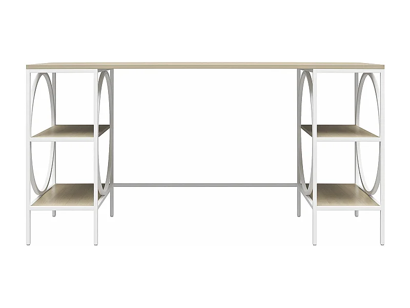 Cambridge | Bureau caisson en panneaux de particules stratifiés chêne clair