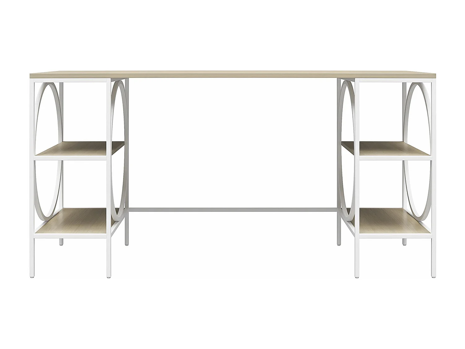 Cambridge | Bureau caisson en panneaux de particules stratifiés chêne clair