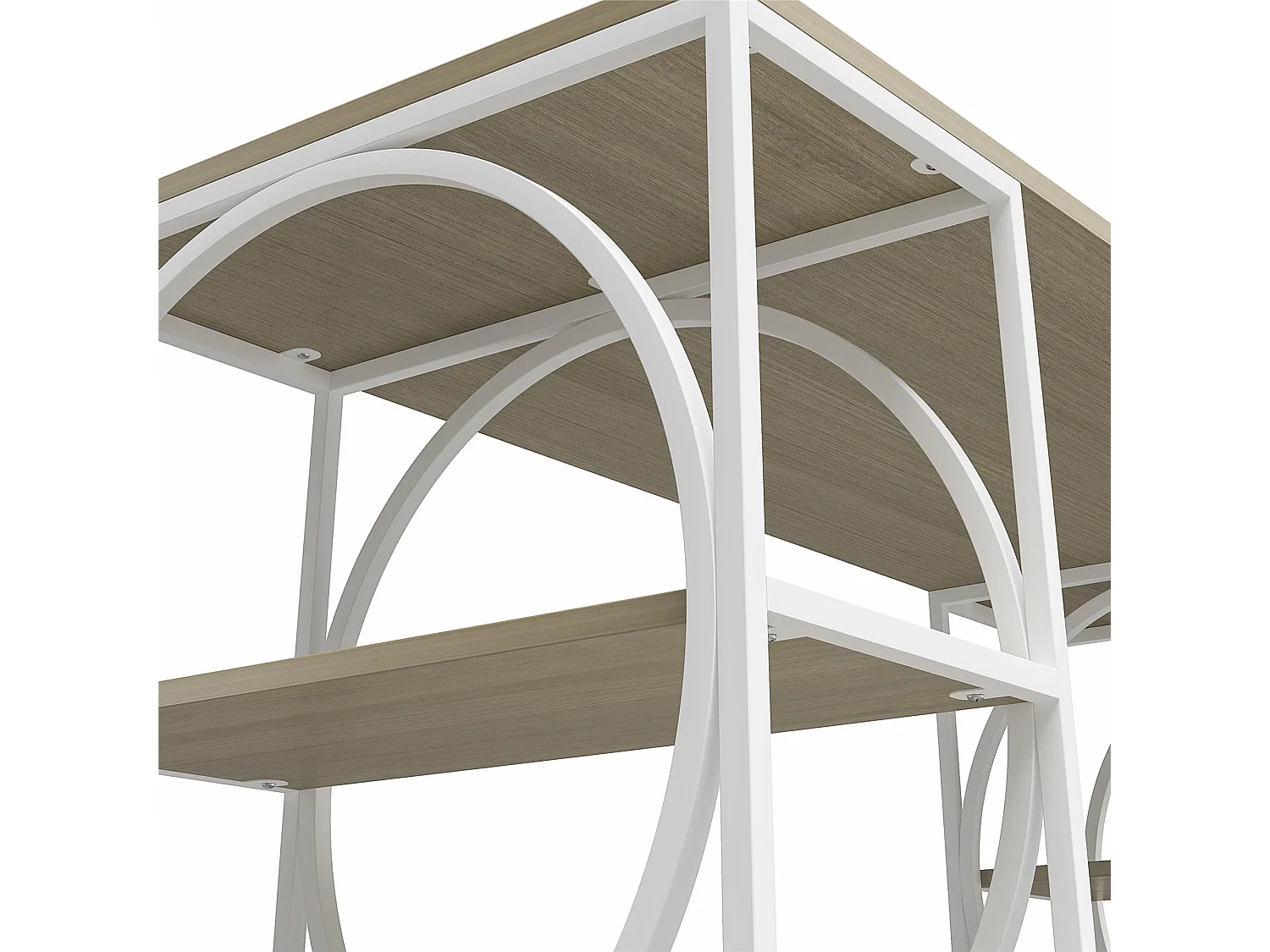 Cambridge | Bureau caisson en panneaux de particules stratifiés chêne clair