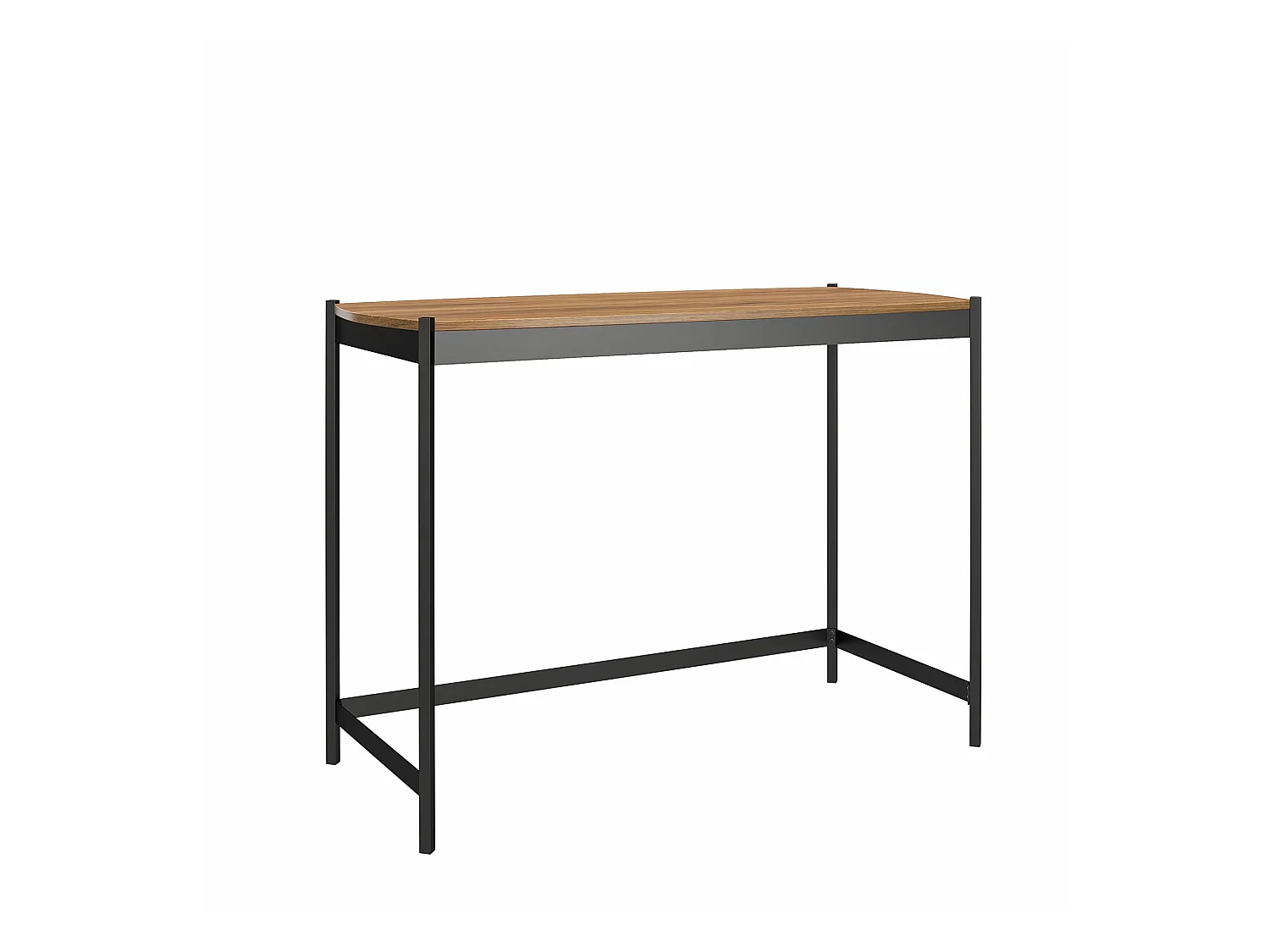 Tallulah | Bureau en panneaux de particules stratifié noyer et structure