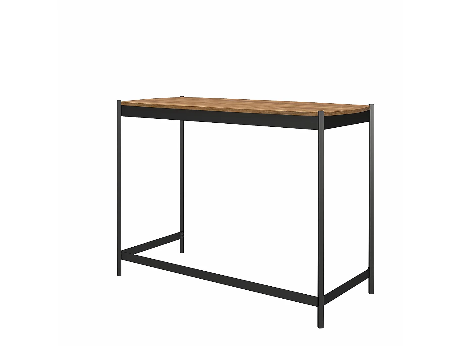 Tallulah | Bureau en panneaux de particules stratifié noyer et structure