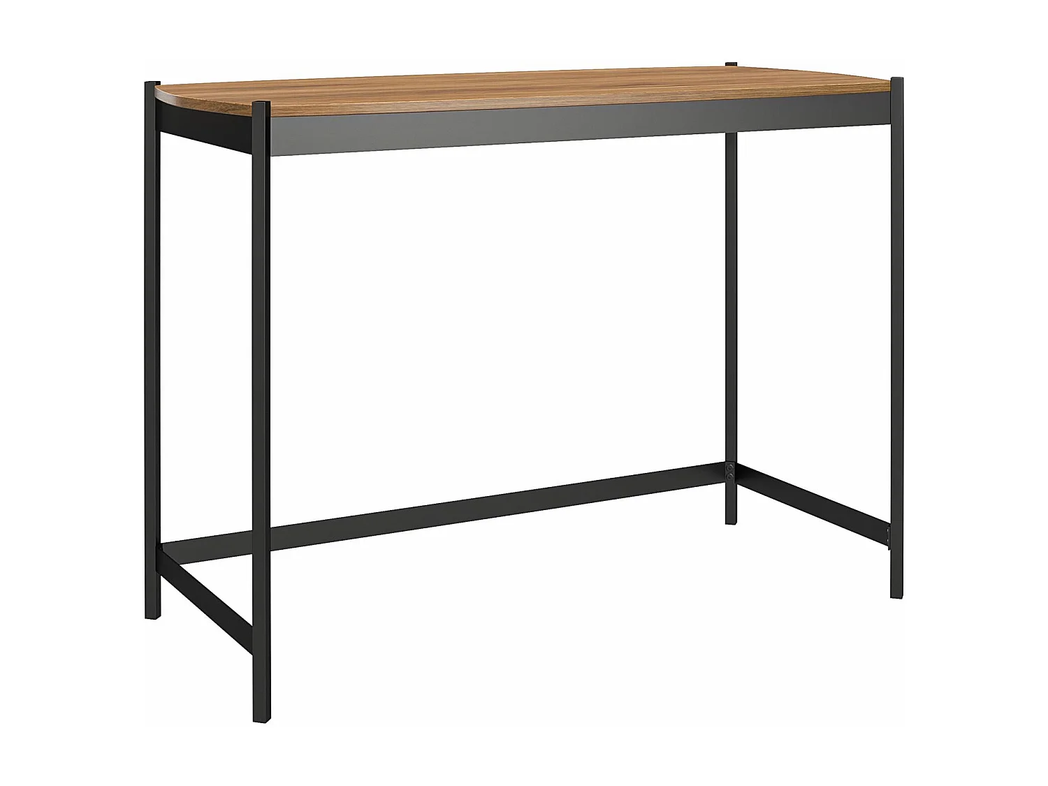 Tallulah | Bureau en panneaux de particules stratifié noyer et structure