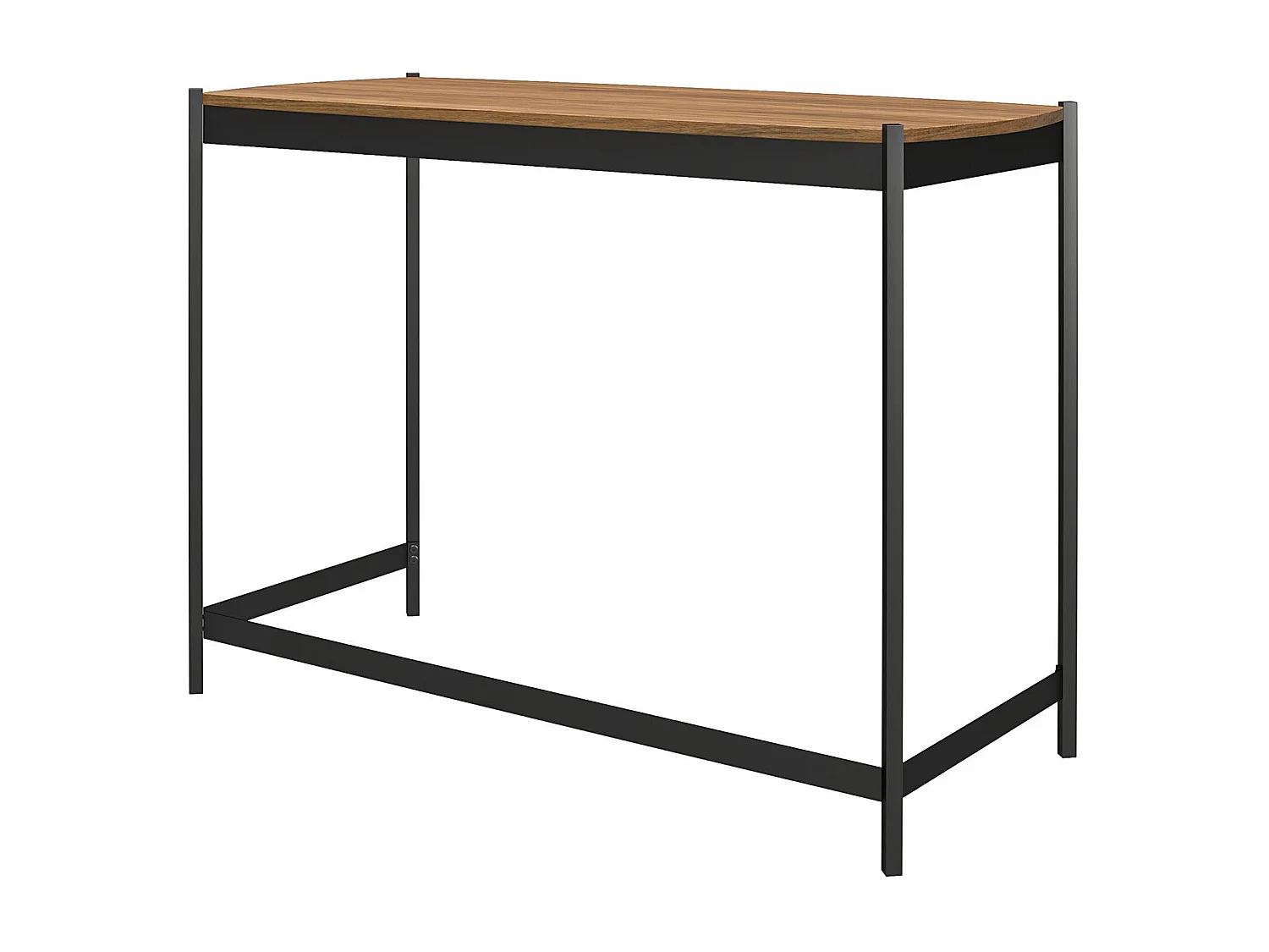 Tallulah | Bureau en panneaux de particules stratifié noyer et structure