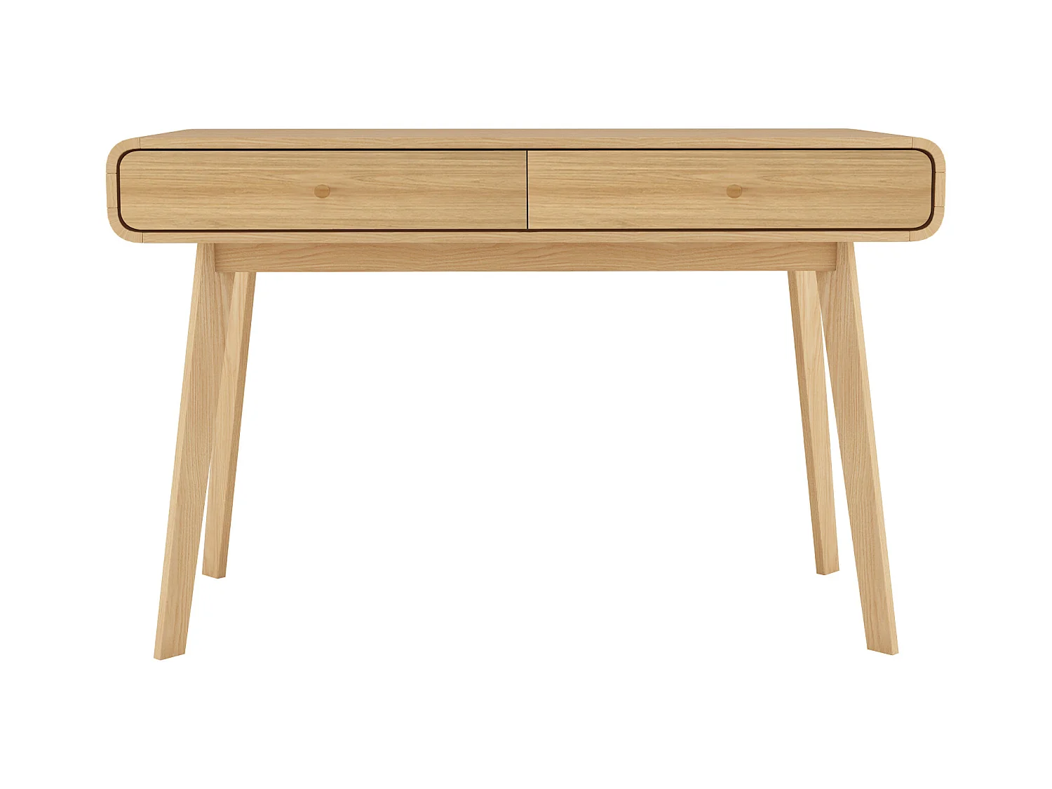 Cassie | Bureau avec 2 portes en effet chêne