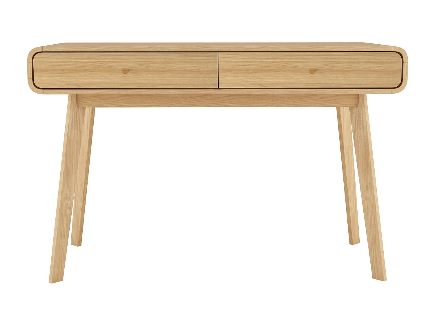 Cassie | Bureau avec 2 portes en effet chêne