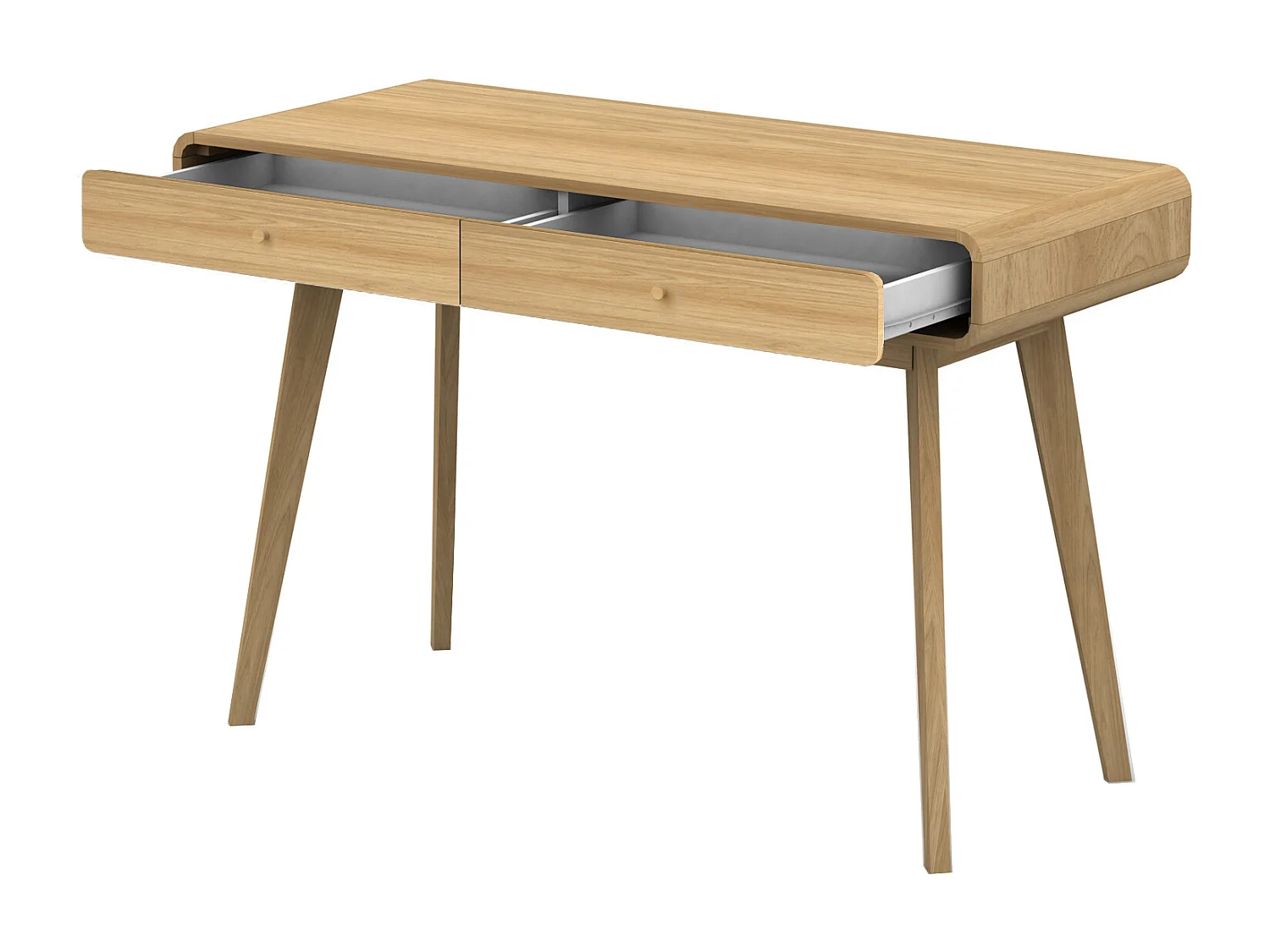 Cassie | Bureau avec 2 portes en effet chêne