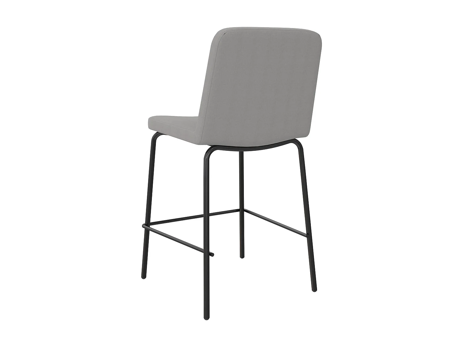 Corey | Thekenhocker aus Stoff in Grau