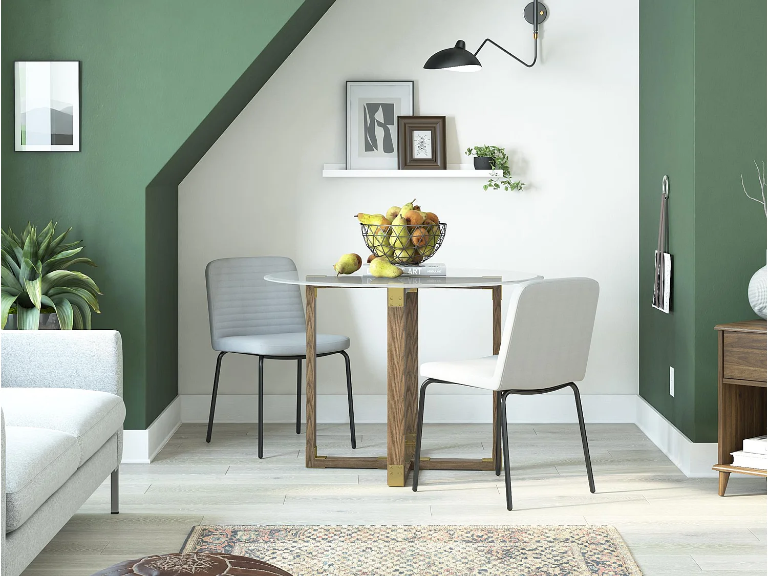 Corey | Tabouret de comptoir en simili cuir camel