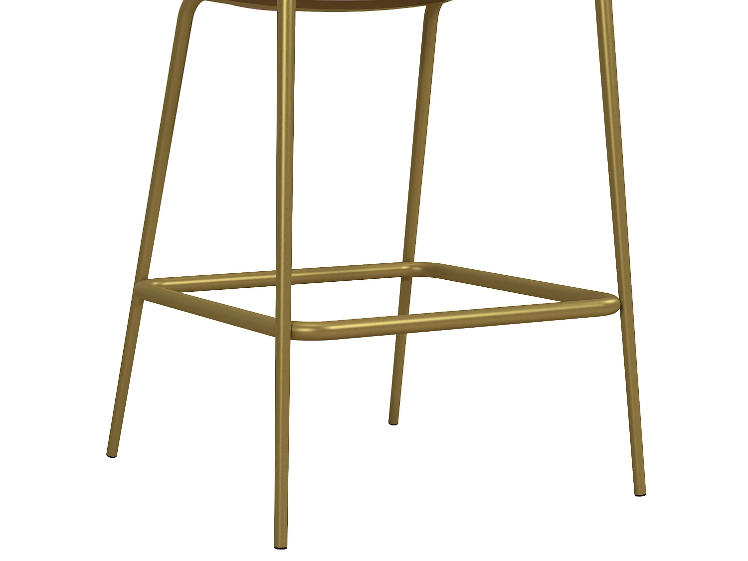 Taburete alto tapizado en terciopelo rosa