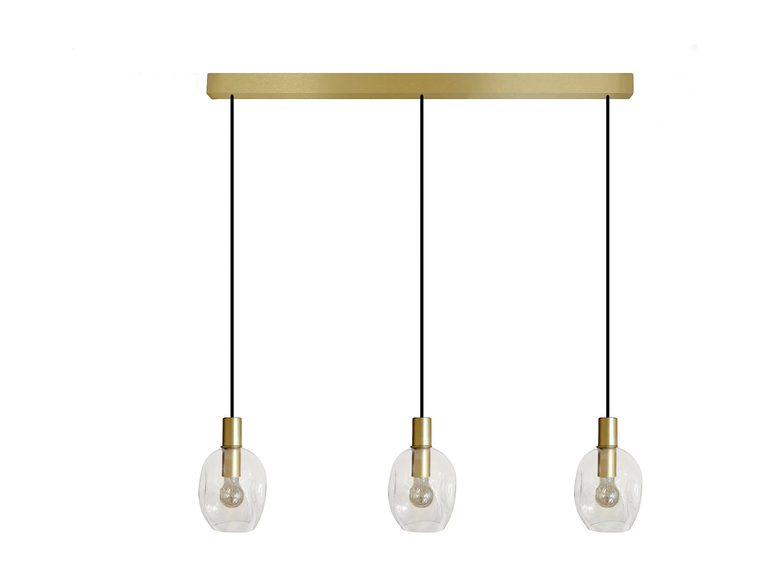 Suspensão TOSEL  VINGOLF vidro bar azul D60 x  H100  cm