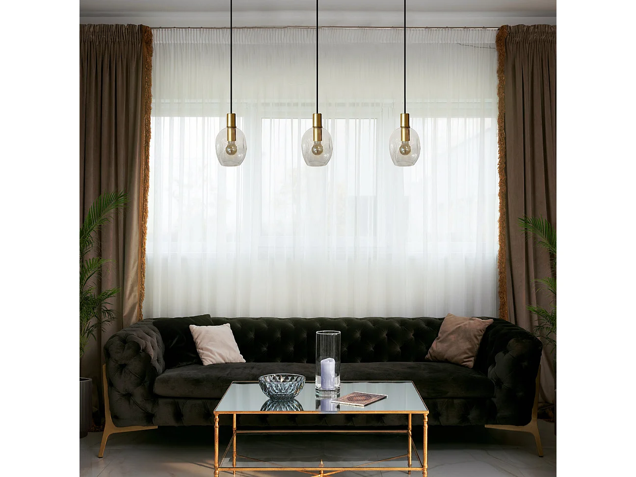 Lustre TOSEL ,métal,foncé  , H 100xD20xP60cm
