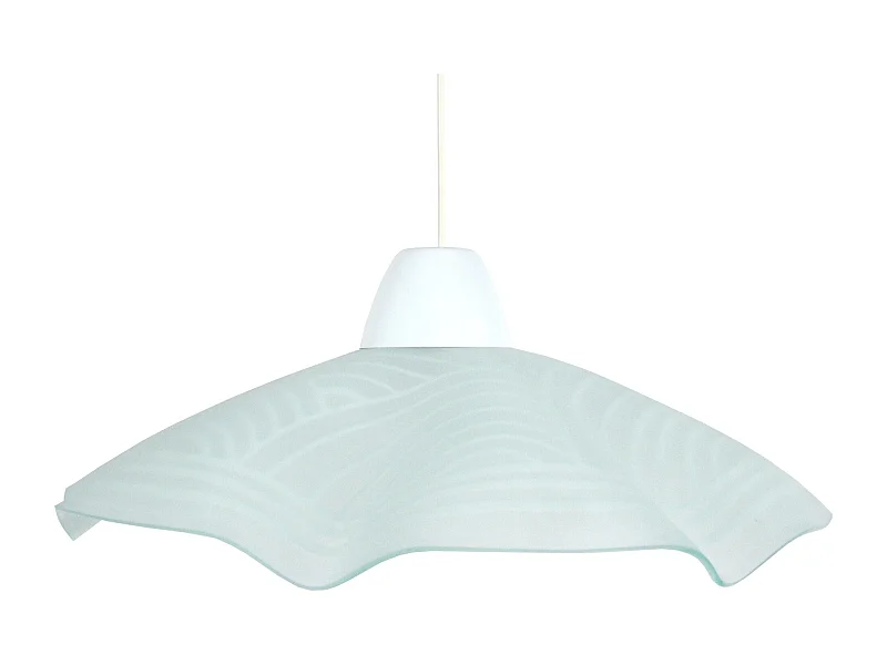 Suspensión  TOSEL ,vidrio,Gris ,A74xD45xP45cm