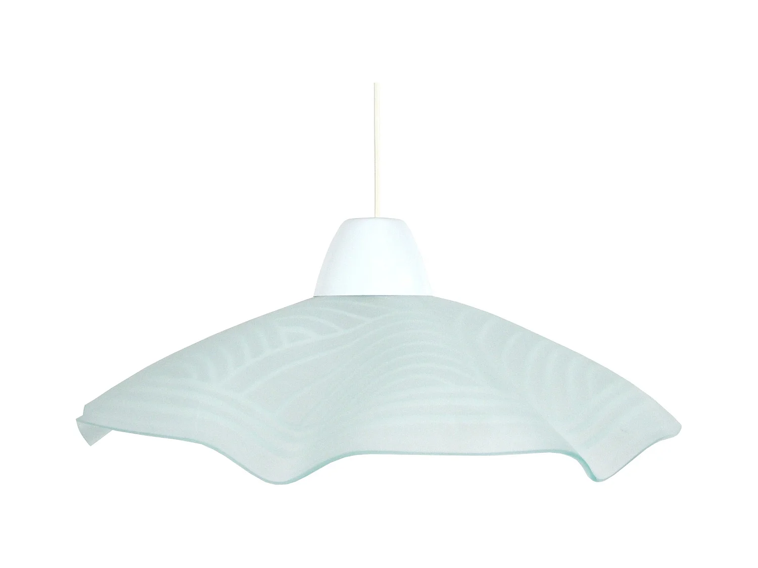 Suspension TOSEL ,verre,Gris ,H74xD45xP45cm