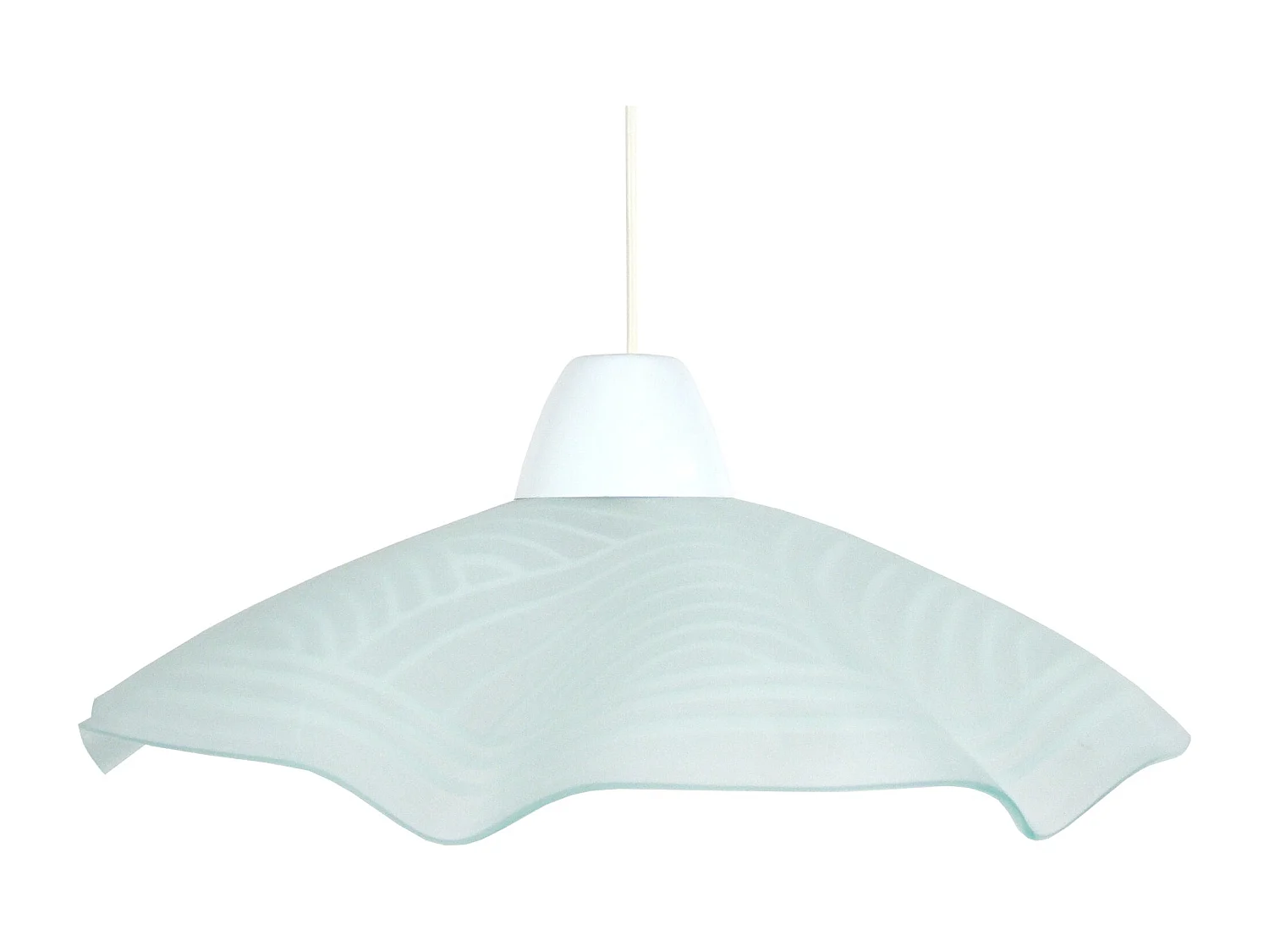 Suspension TOSEL ,verre,Gris ,H74xD45xP45cm