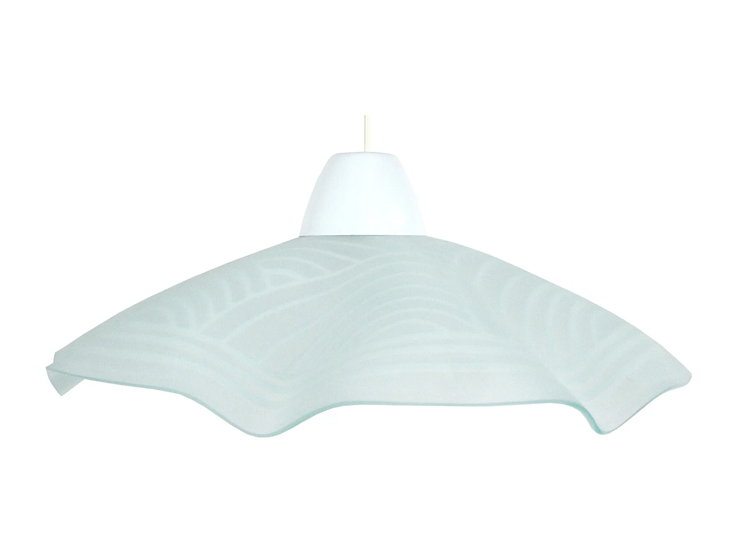 Suspension TOSEL ,verre,Gris ,H74xD45xP45cm