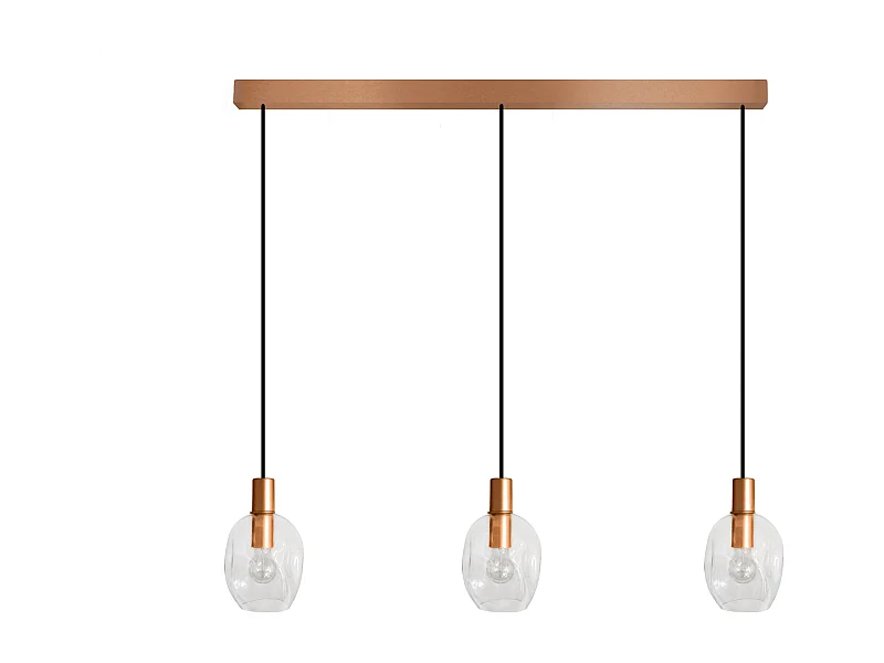 Suspensão TOSEL  VINGOLF vidro bar azul D60 x  H100  cm