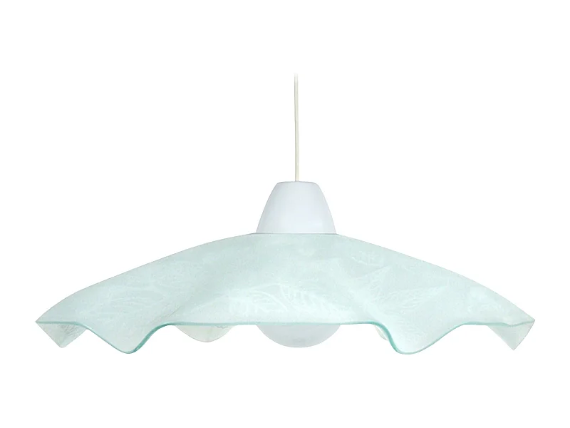 Suspensión  TOSEL ,vidrio,Gris ,A 74x D45xP45cm