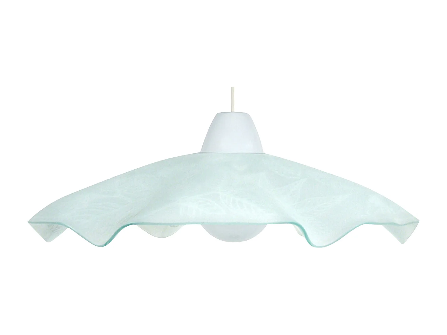 Suspensión  TOSEL ,vidrio,Gris ,A 74x D45xP45cm