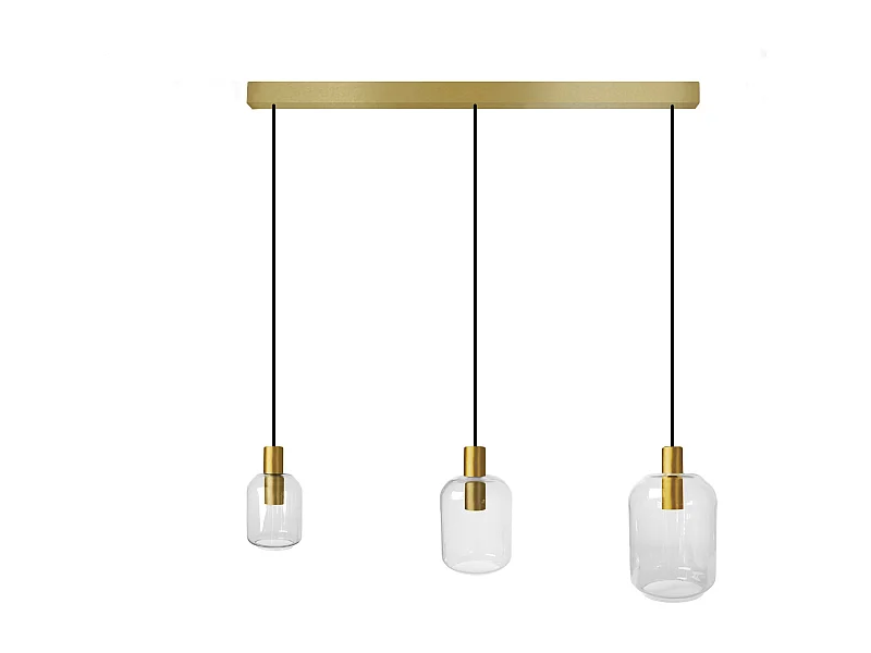 Lustre TOSEL ,métal,Dorado, H 100x D20xP60cm